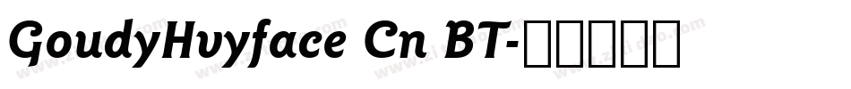 GoudyHvyface Cn BT字体转换